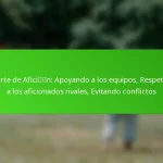 Deporte de Afición: Apoyando a los equipos, Respetando a los aficionados rivales, Evitando conflictos