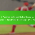 El Papel de las Reglas No Escritas en las Discusiones de Estrategia del Equipo en el Béisbol