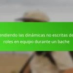 Entendiendo las dinámicas no escritas de los roles en equipo durante un bache