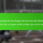 Entendiendo las Reglas No Escritas del Béisbol: Cuándo dar un paso atrás y dejar que otros brillen