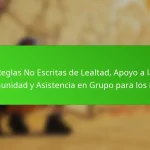 Reglas No Escritas de Lealtad, Apoyo a la Comunidad y Asistencia en Grupo para los Fans